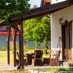 taras w domku na kaszubach na wynajem